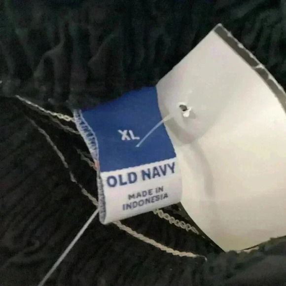 NWT  Old Navy Black midi Flowy Dress  XL Smocked Off the shoulder Puff Sleeve - Picture 5 of 11